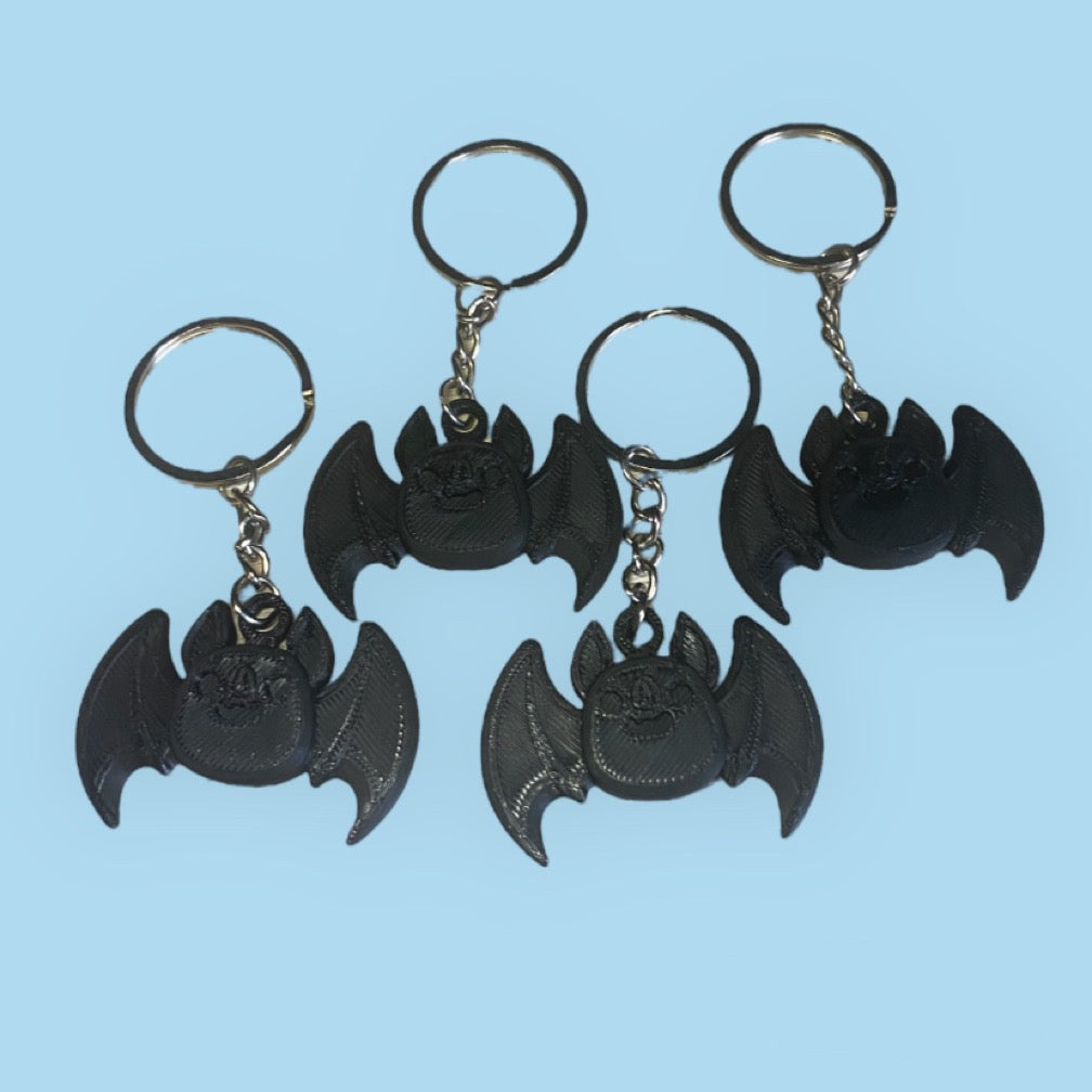 Bat keychains - 4 pieces